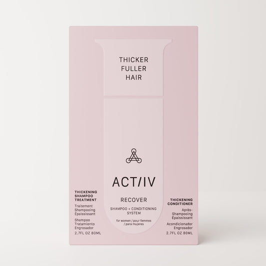 ACTIIV Recover Travel Duo For Women | Supports the Appearance of Fuller, Healthier-Looking Hair, Plant-Based, Color-Safe, Vegan, All Hair Types